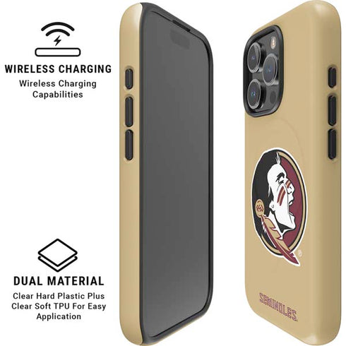 Florida State FSU Seminoles Logo iPhone 16 Pro Magsafe Impact Case